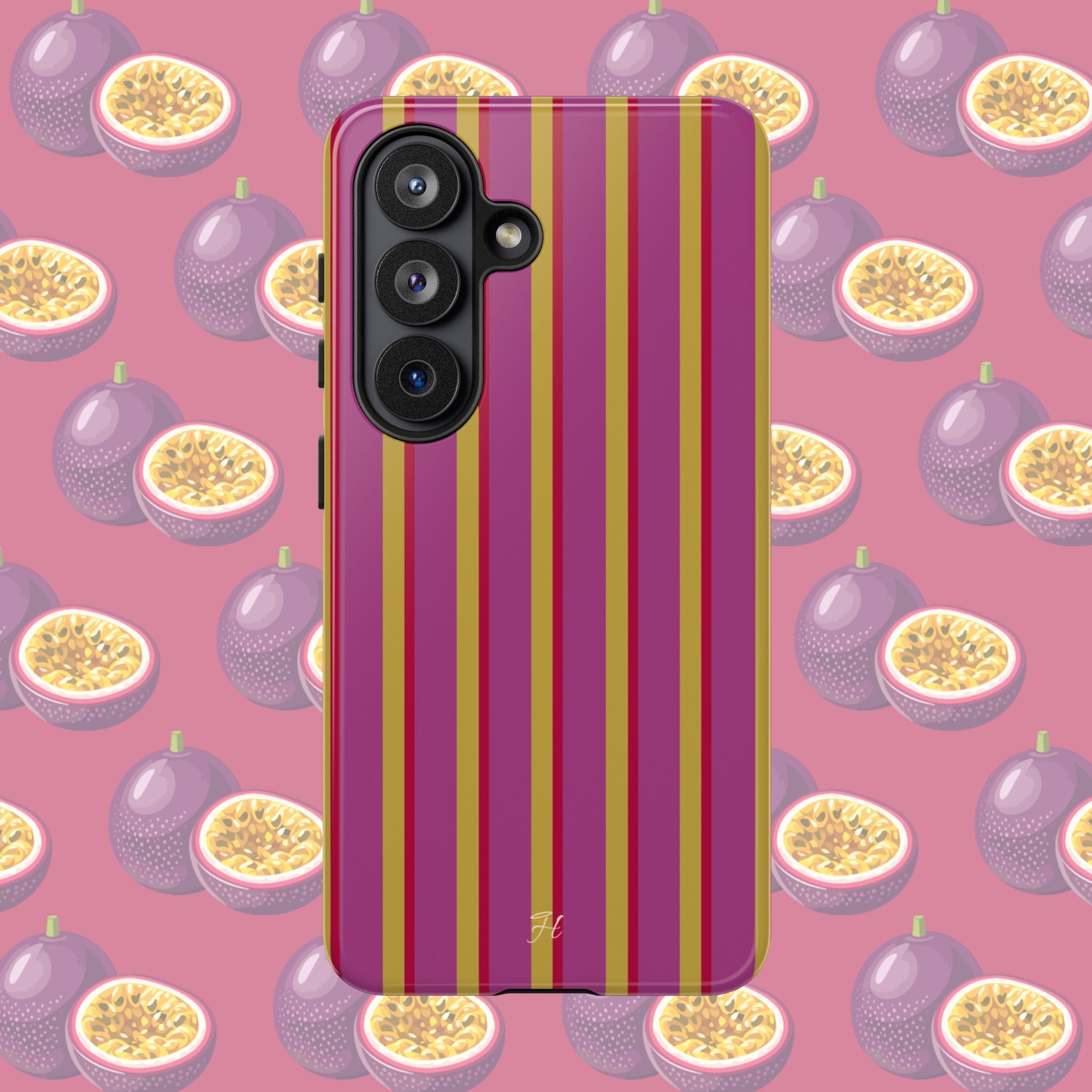 Passionfruit Double Stripe Phone Case