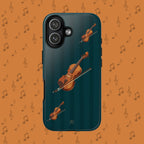 Violin Dark Teal Phone Case - Halo Collective
