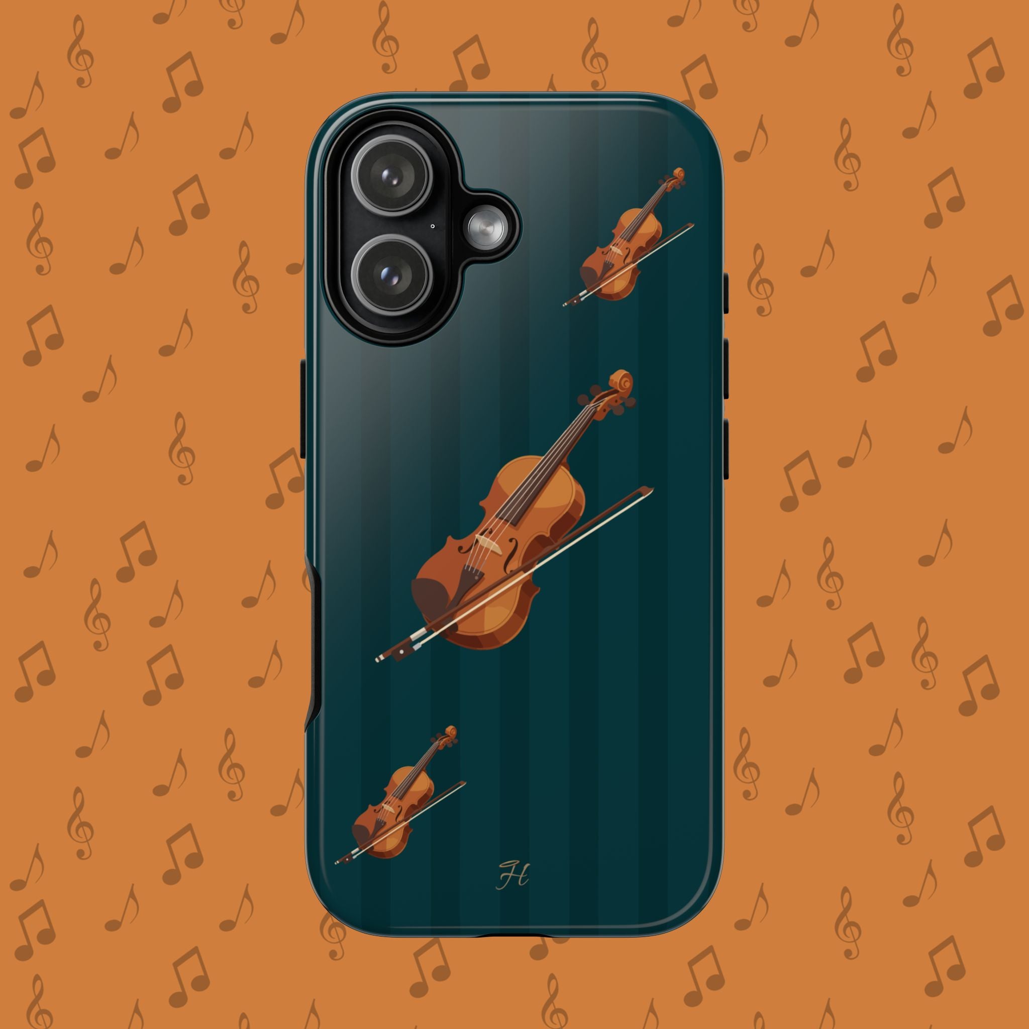 Violin Dark Teal Phone Case - Halo Collective