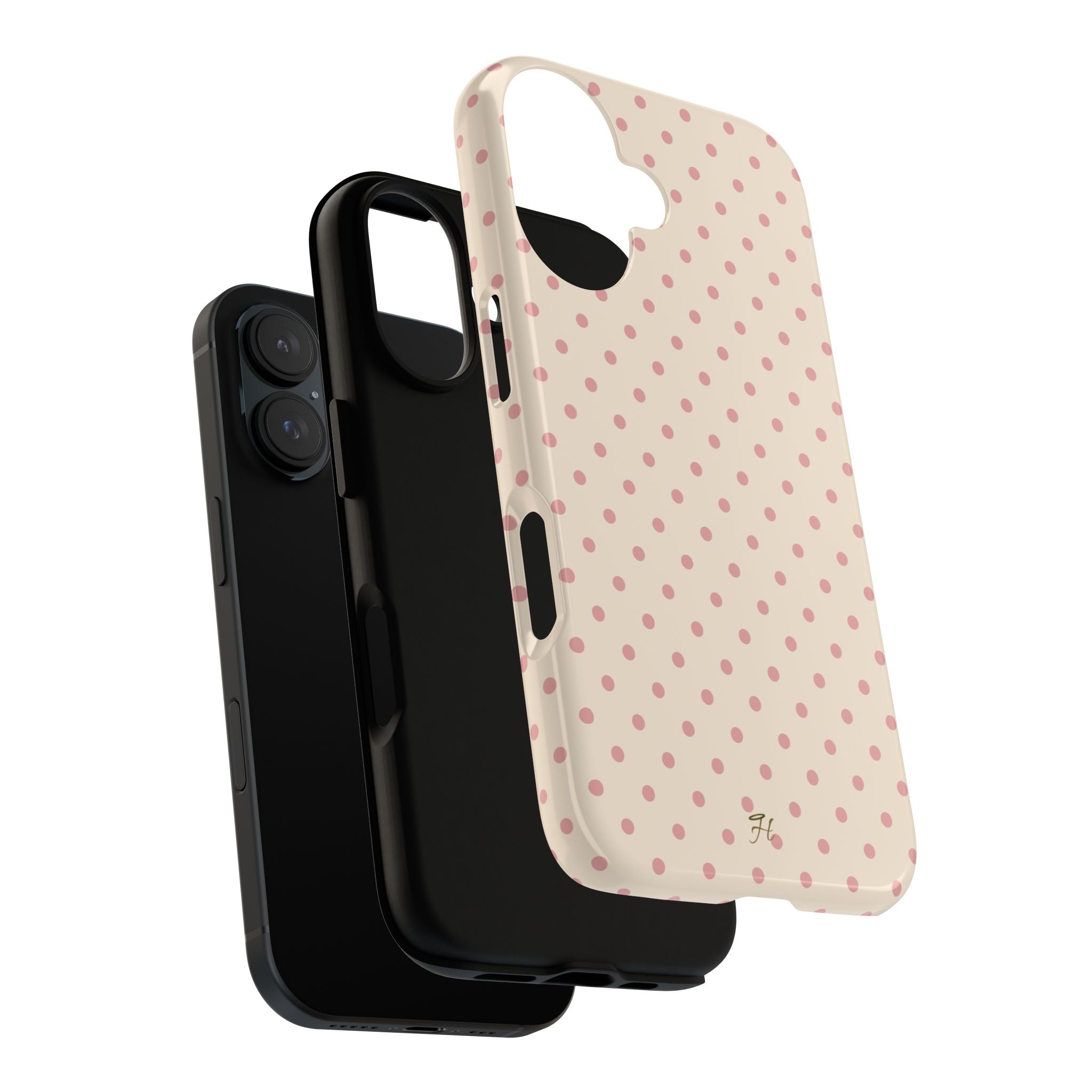 Strawberry Cream Polka Dot Phone Case - Halo Collective