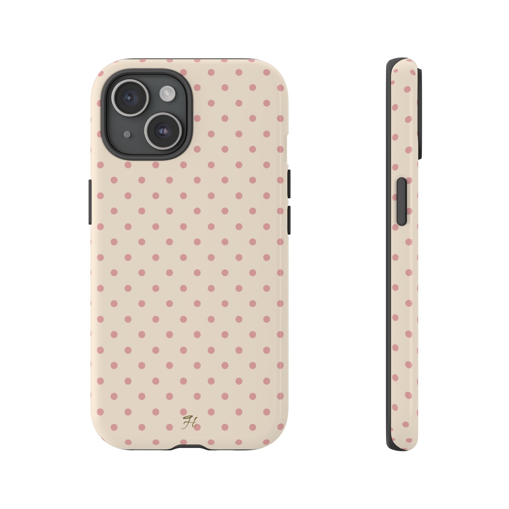 Strawberry Cream Polka Dot Phone Case - Halo Collective