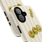 Olive Phone Case | Cream Stripes - Halo Collective