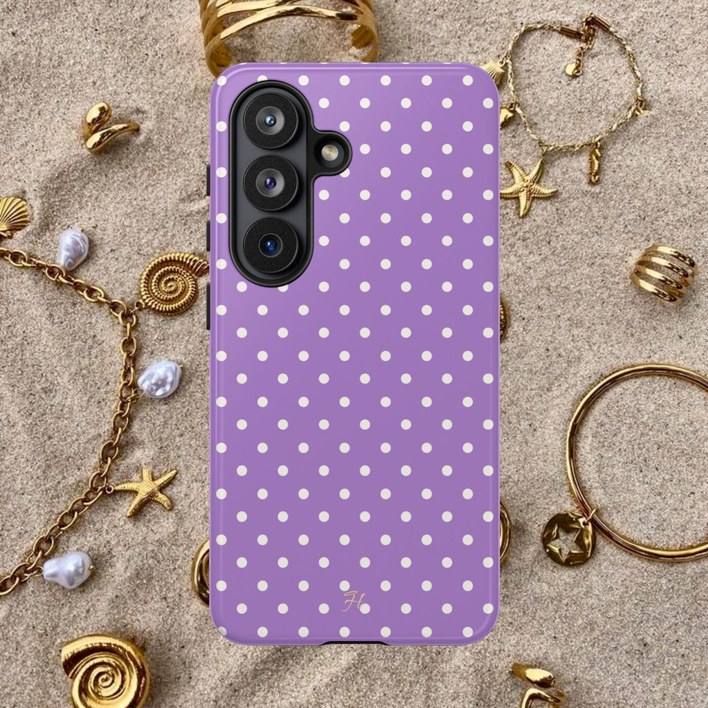 Lavender Polka Dot Phone Case - Halo Collective