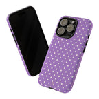 Lavender Polka Dot Phone Case - Halo Collective