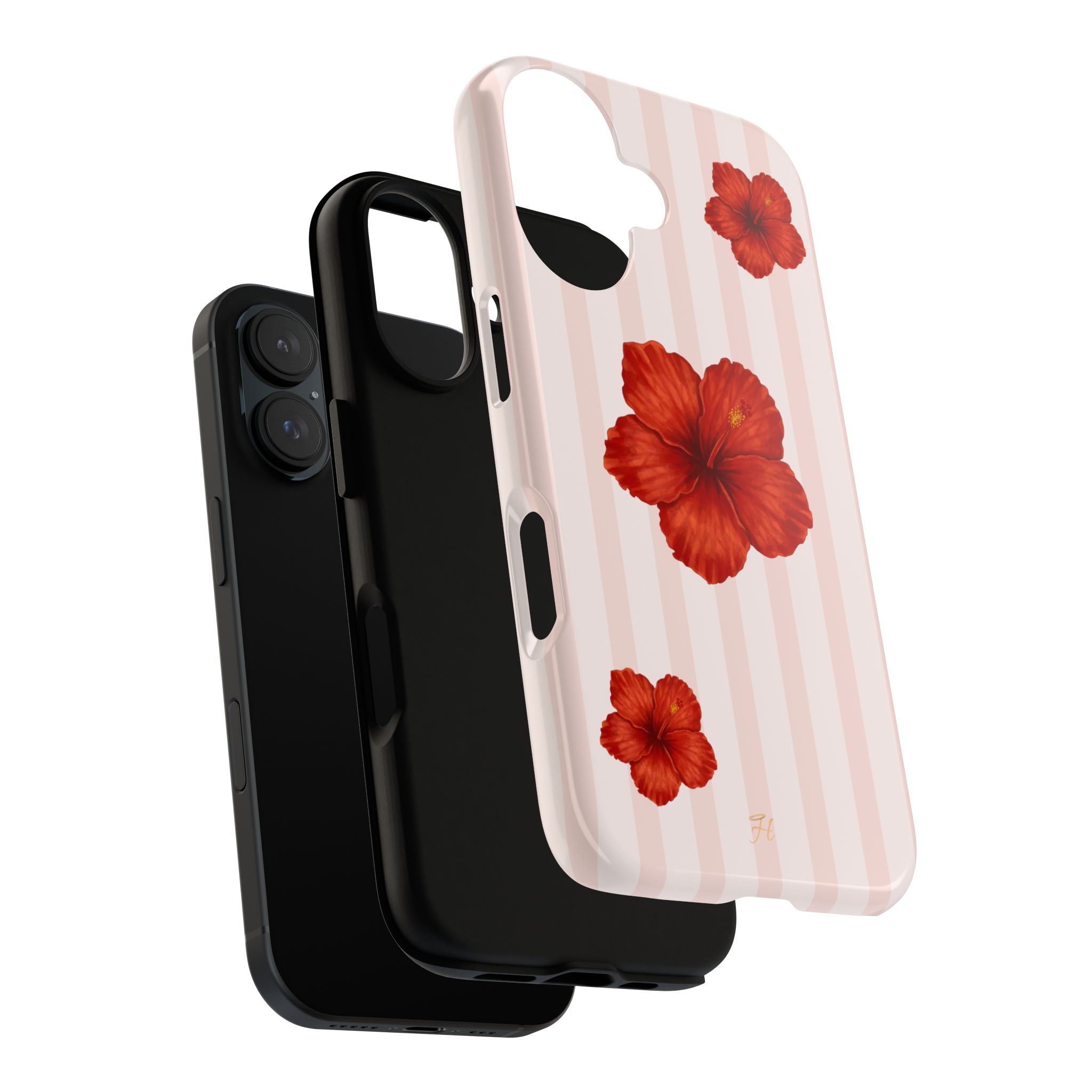 Hibiscus Red Phone Case - Halo Collective