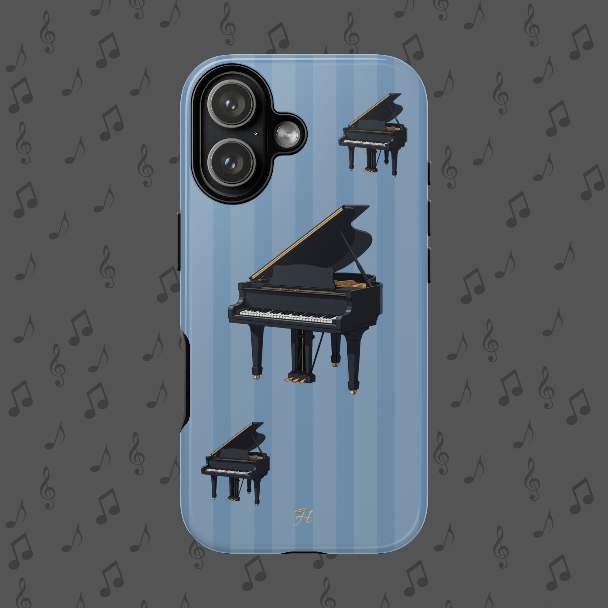 Piano Blue Phone Case - Halo Collective