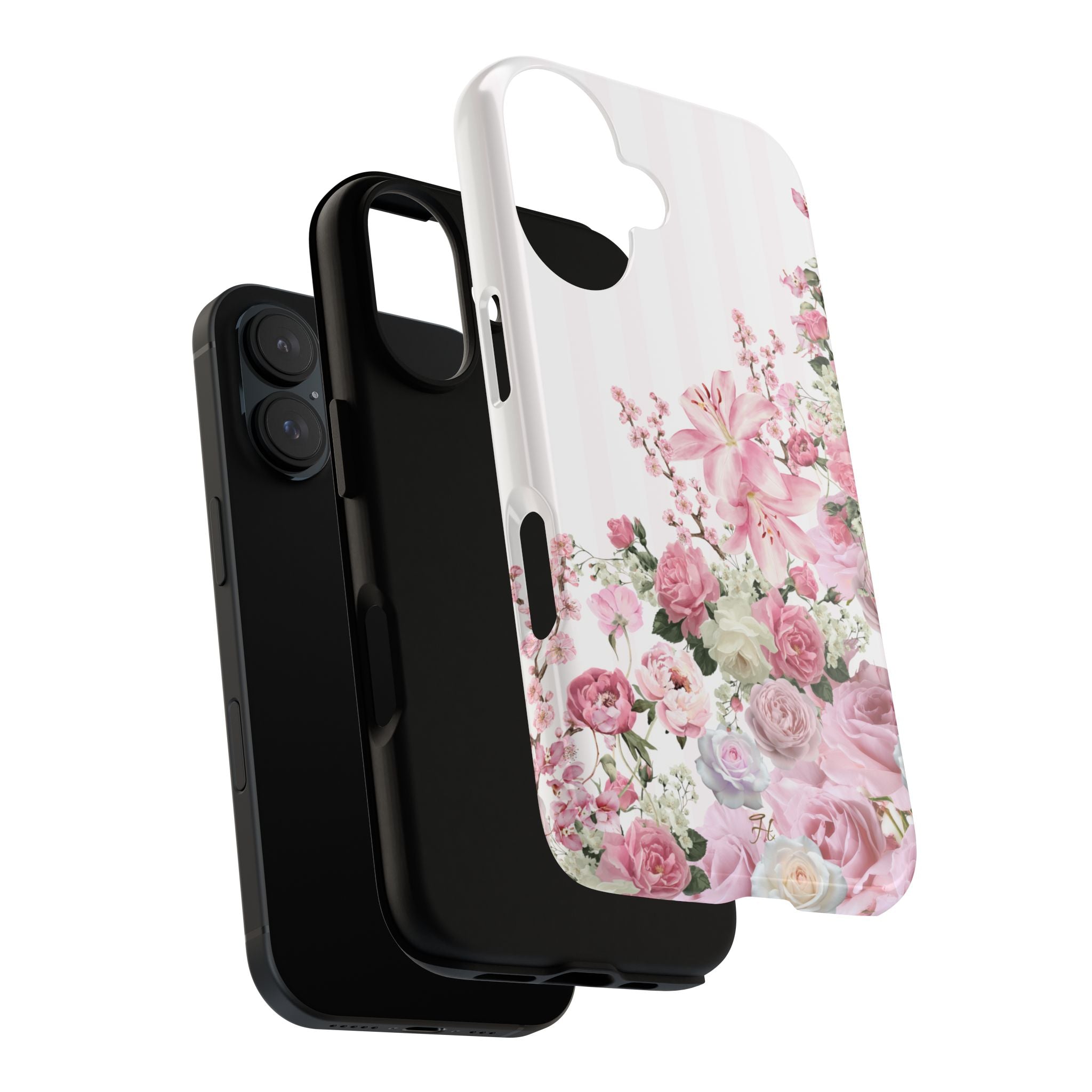Pink & White Floral Climb Phone Case
