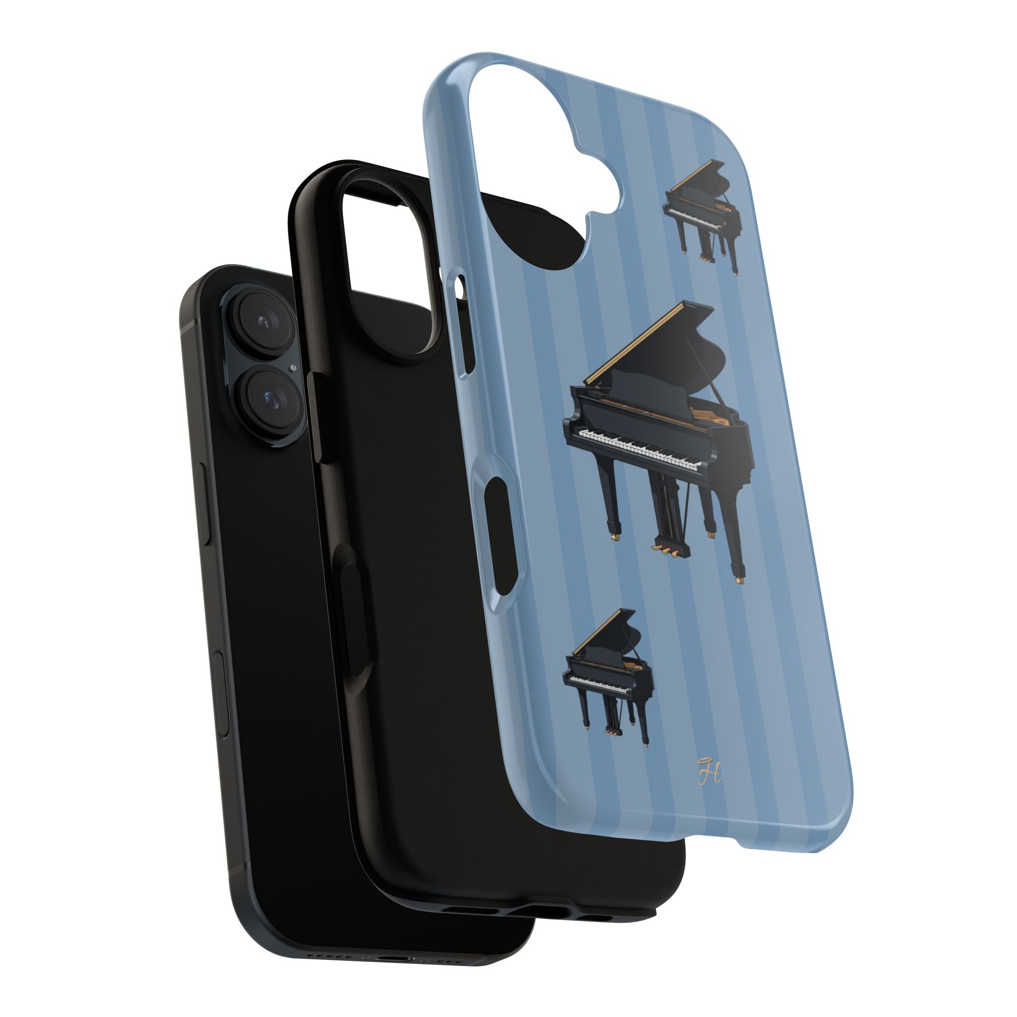 Piano Blue Phone Case - Halo Collective