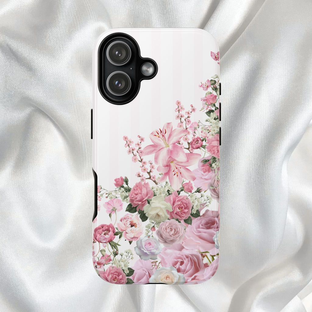 Pink & White Floral Climb Phone Case