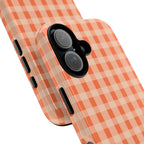 Orange Gingham Phone Case