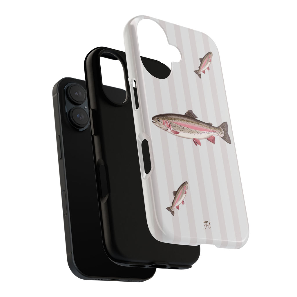 Trout Fish Phone Case | Gray Stripes