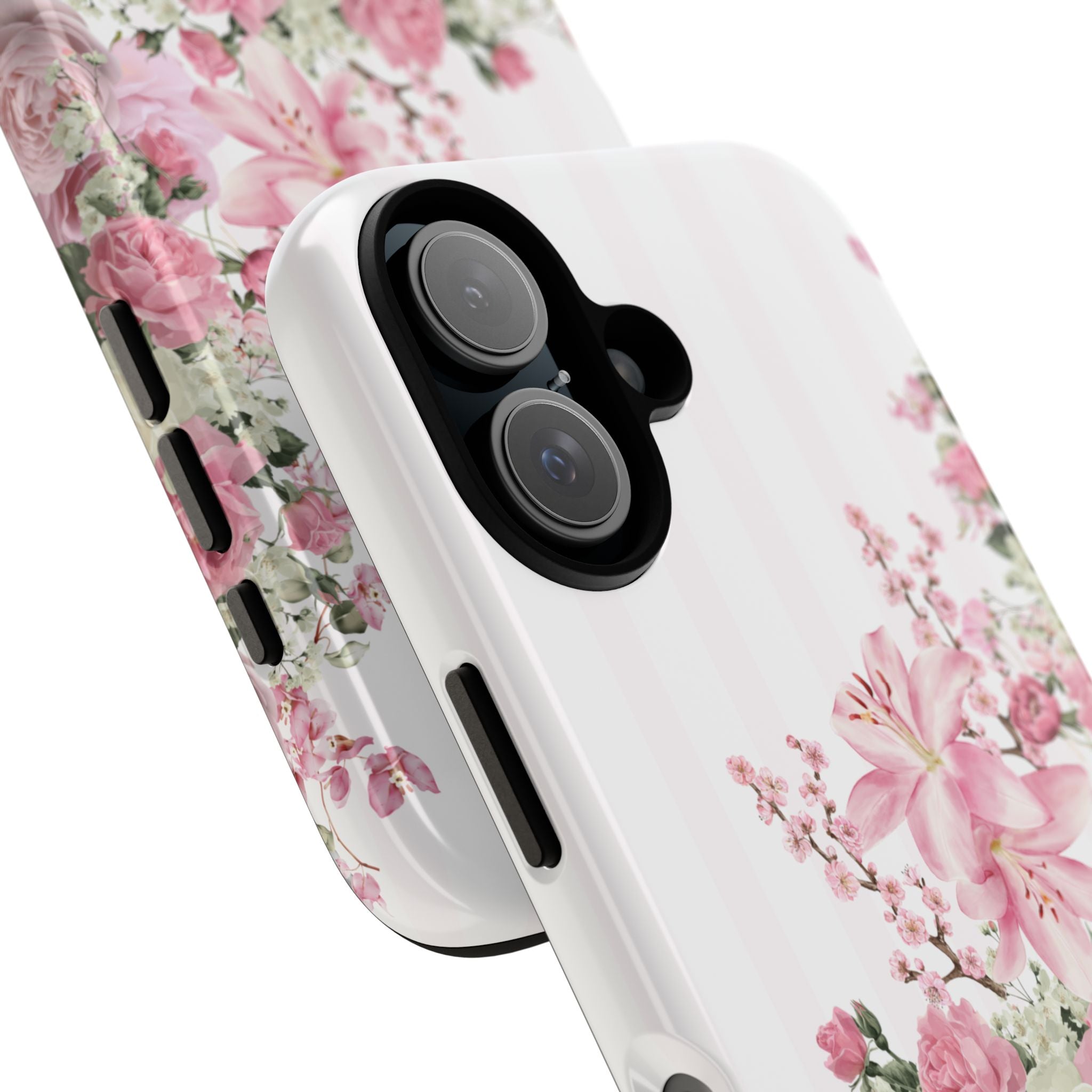 Pink & White Floral Climb Phone Case