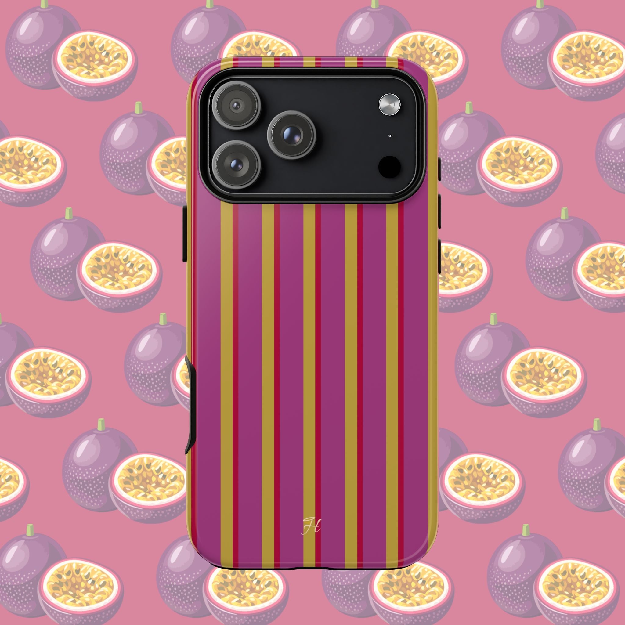 Passionfruit Double Stripe Phone Case