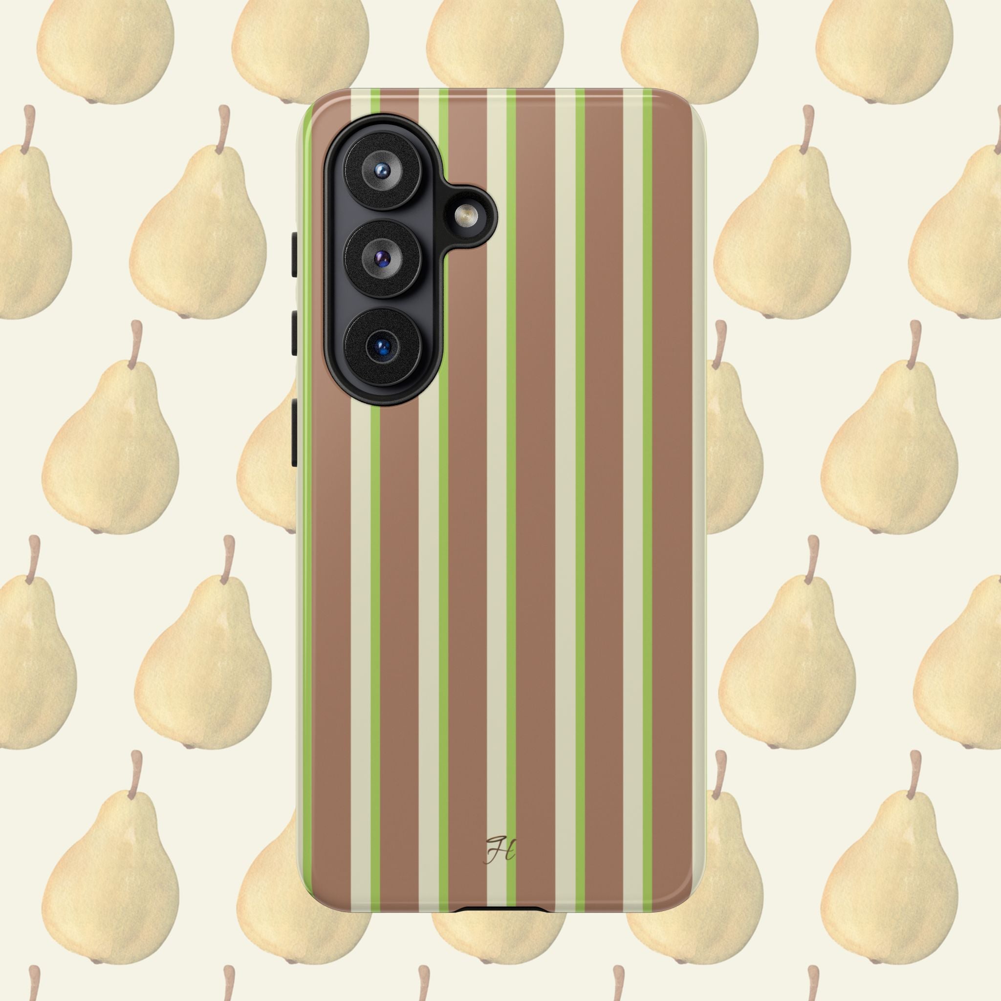 Pear Double Stripe Phone Case