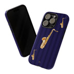 Saxophone Navy Phone Case - Halo Collective
