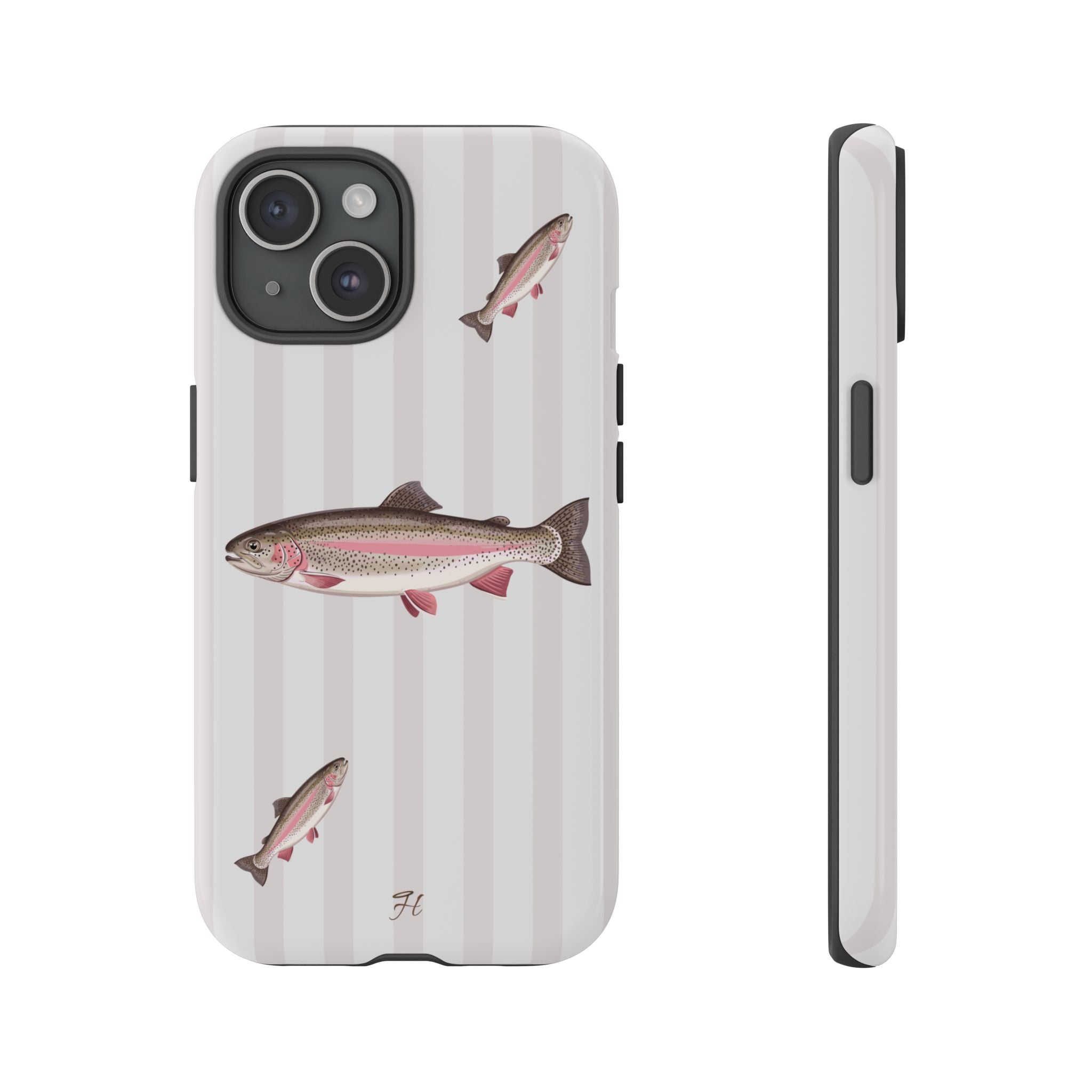 Trout Fish Phone Case | Gray Stripes