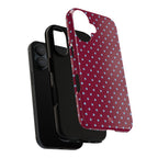 Red Wine Polka Dot Phone Case - Halo Collective