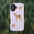 Deer Phone Case | Lavender Stripes - Halo Collective