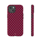 Red Wine Polka Dot Phone Case - Halo Collective