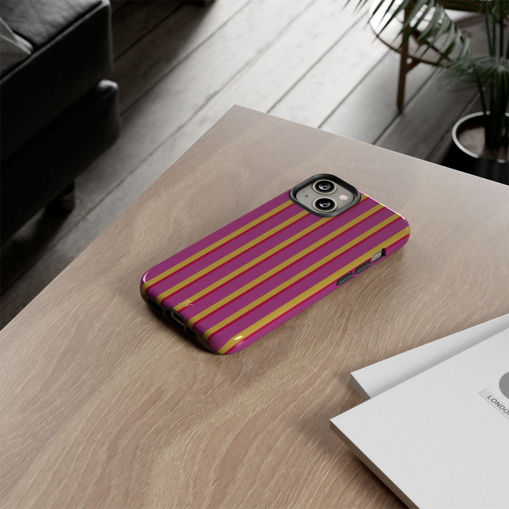 Passionfruit Double Stripe Phone Case