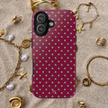 Red Wine Polka Dot Phone Case - Halo Collective