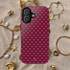 Red Wine Polka Dot Phone Case - Halo Collective