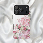 Pink & White Floral Climb Phone Case