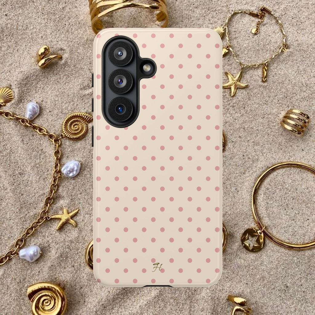 Strawberry Cream Polka Dot Phone Case - Halo Collective