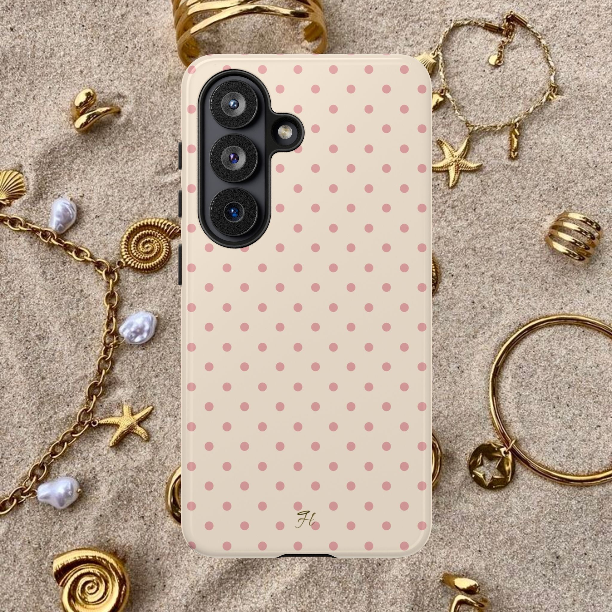 Strawberry Cream Polka Dot Phone Case - Halo Collective
