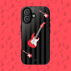 Electric Guitar Red Phone Case - Halo Collective