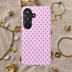 Raspberry Polka Dot Phone Case - Halo Collective