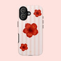 Hibiscus Red Phone Case - Halo Collective