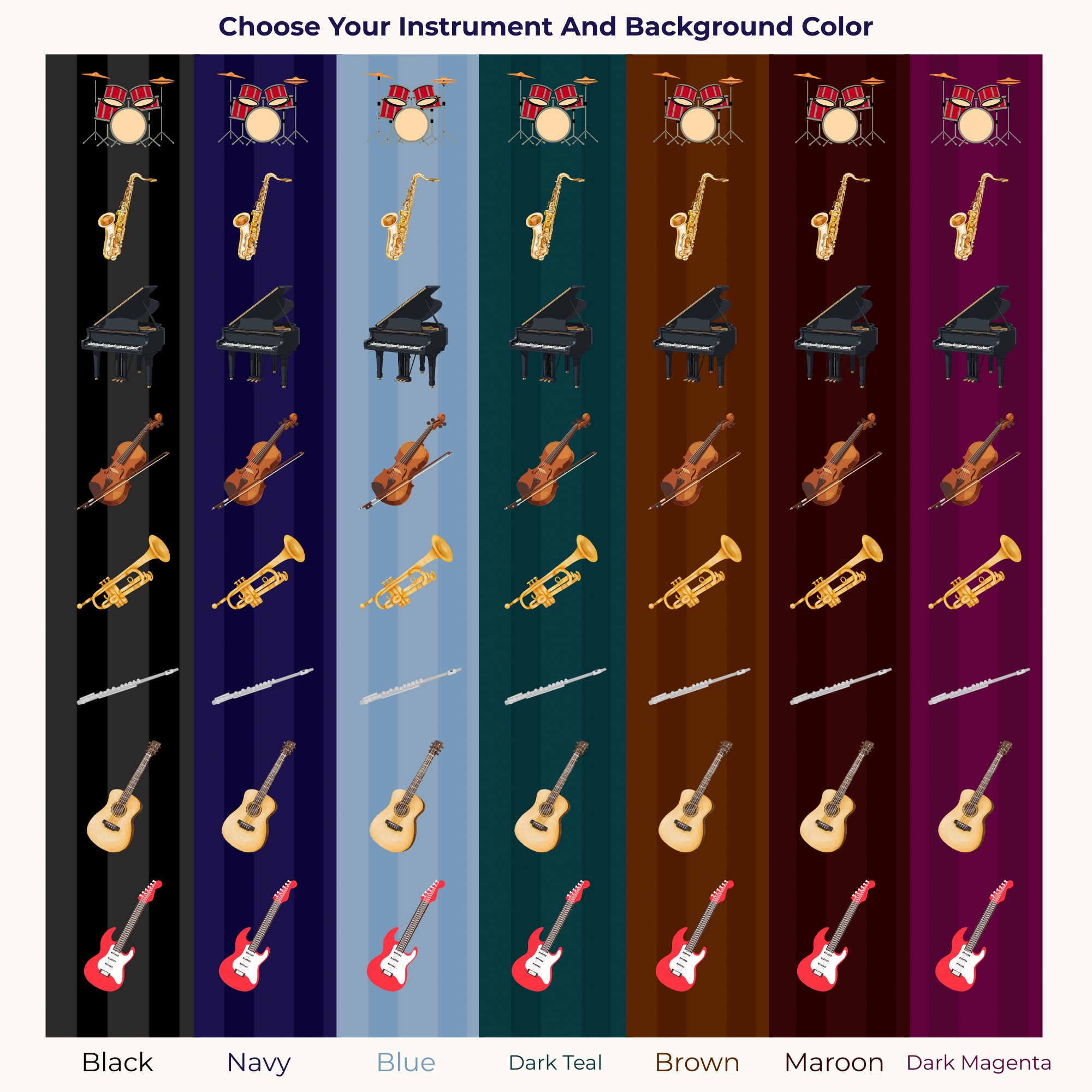 Drum Set Phone Case - Halo Collective