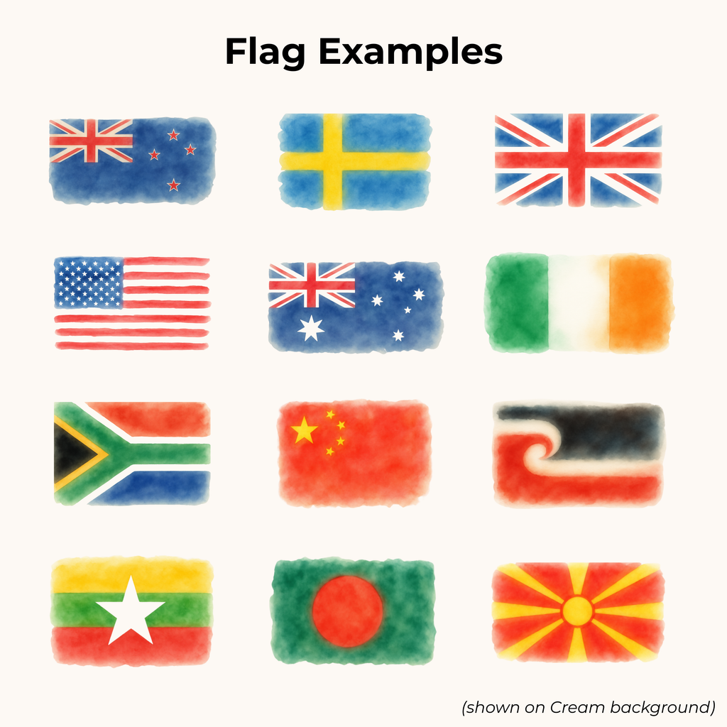Custom Flag Watercolor Phone Case
