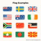 Custom Flag Watercolor Phone Case