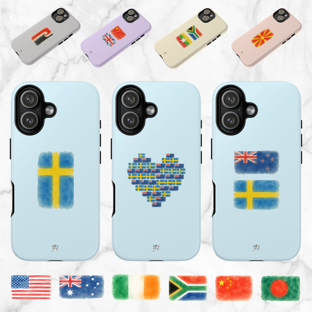 Custom Flag Watercolor Phone Case
