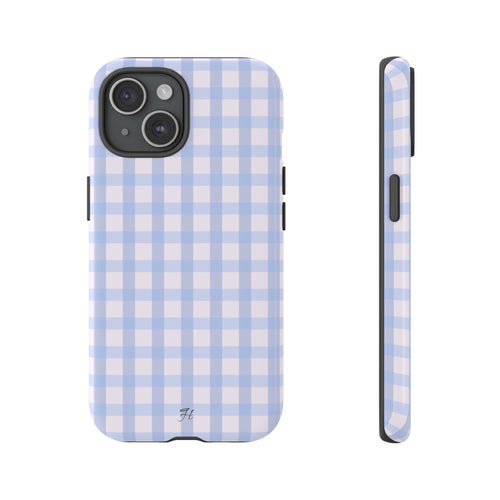 Baby Blue Gingham Phone Case - Halo Collective