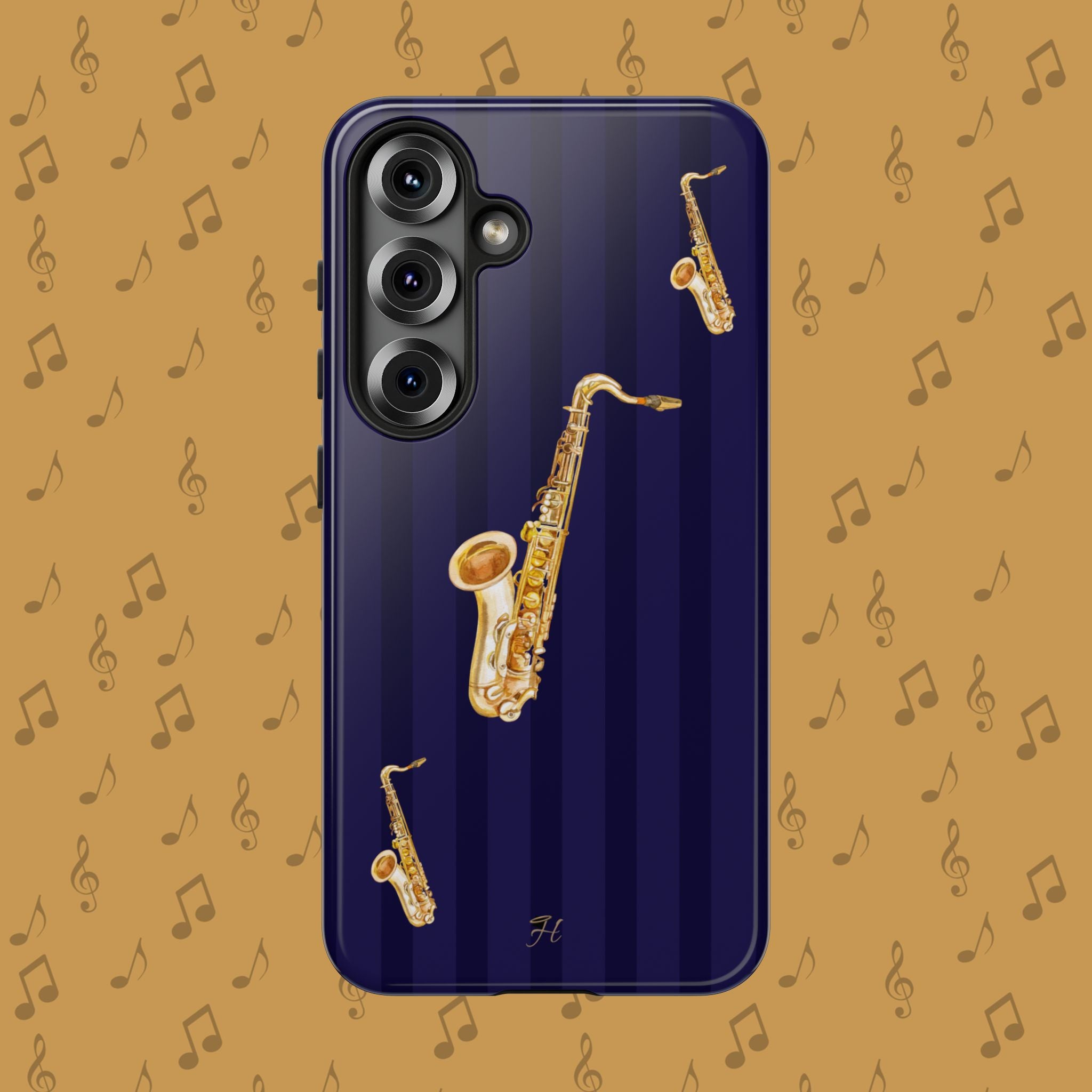 Saxophone Navy Phone Case - Halo Collective