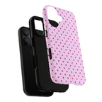 Raspberry Polka Dot Phone Case - Halo Collective