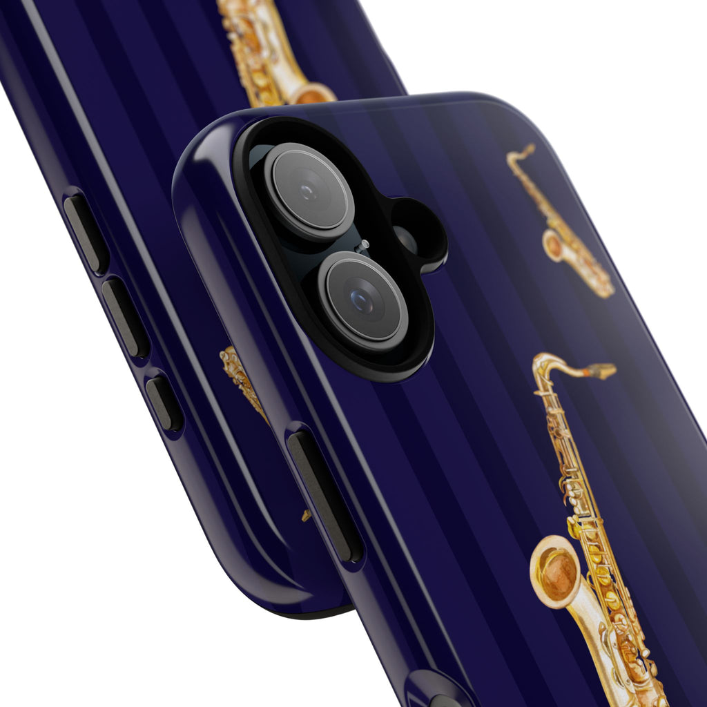 Saxophone Navy Phone Case - Halo Collective