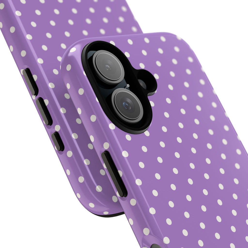 Lavender Polka Dot Phone Case - Halo Collective