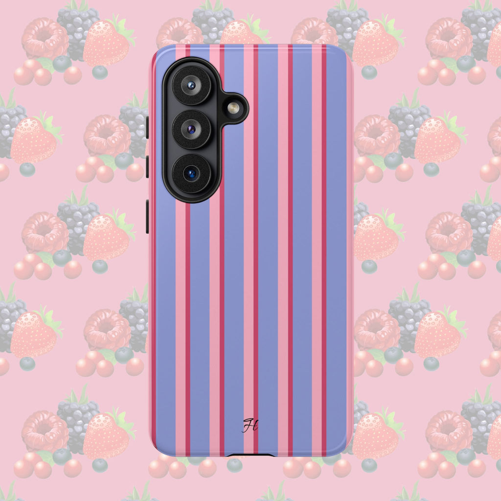 Berry Double Stripe Phone Case