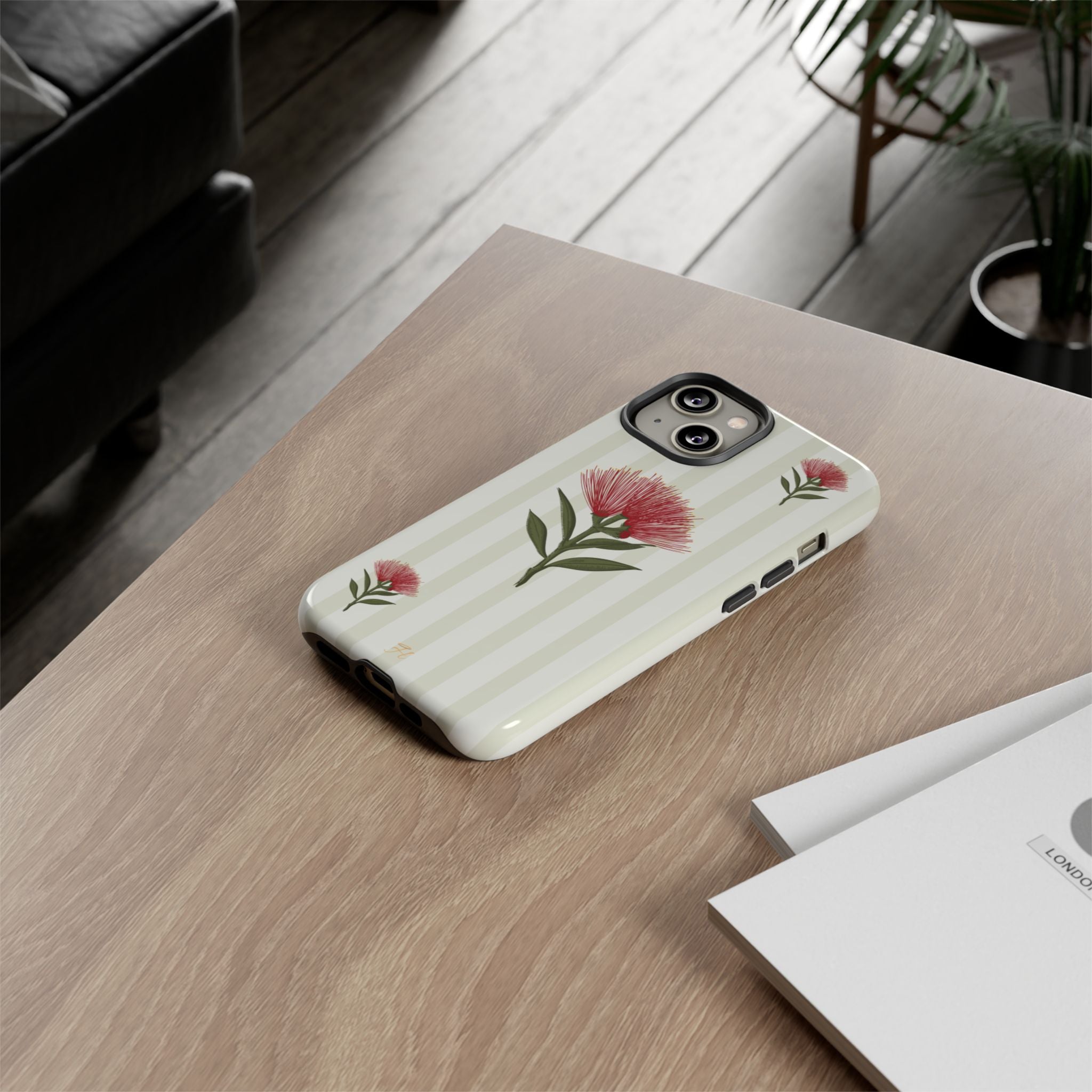 Pōhutukawa Green Phone Case - Halo Collective