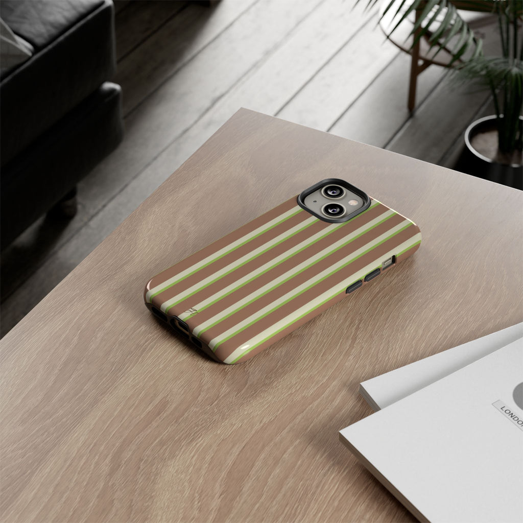 Pear Double Stripe Phone Case