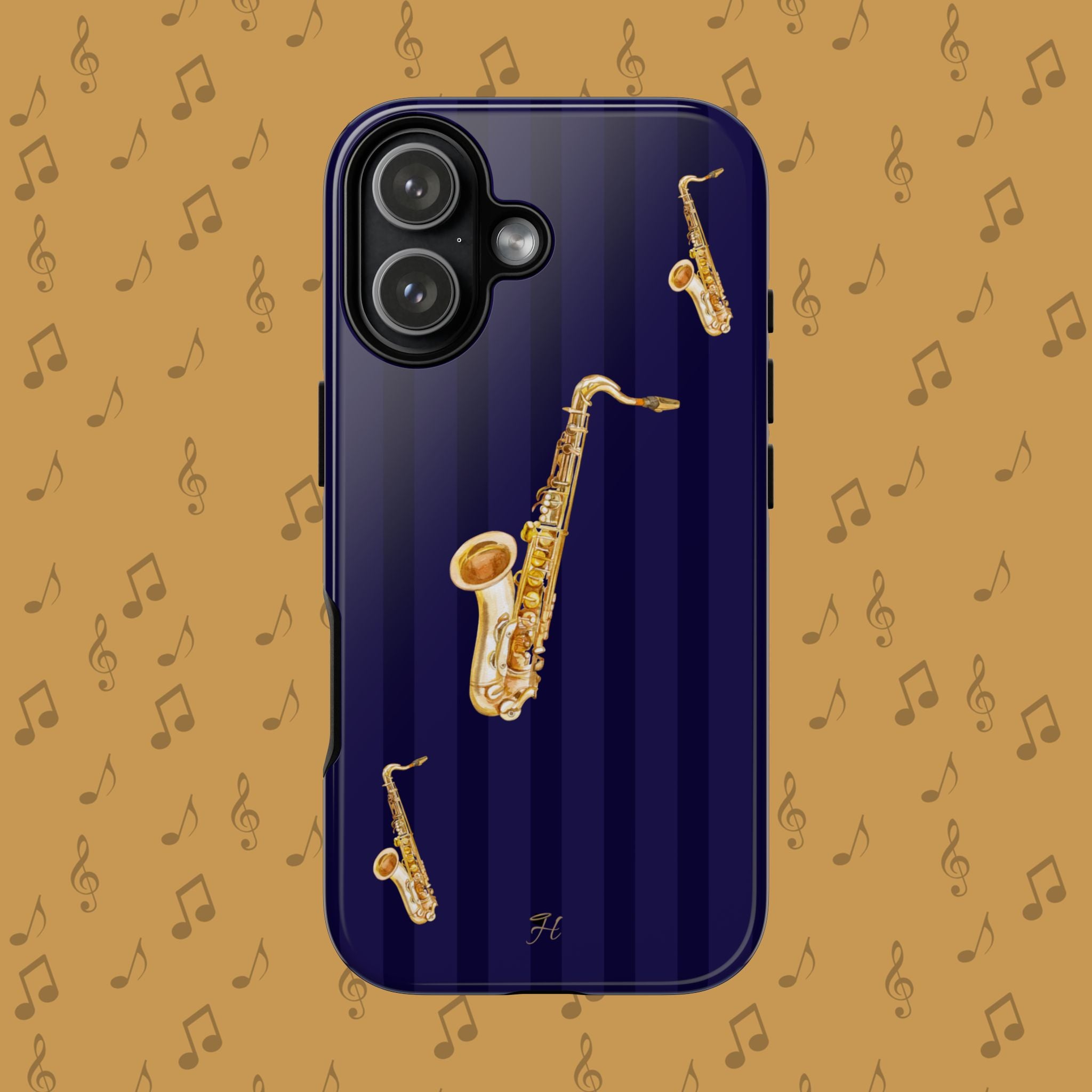 Saxophone Navy Phone Case - Halo Collective