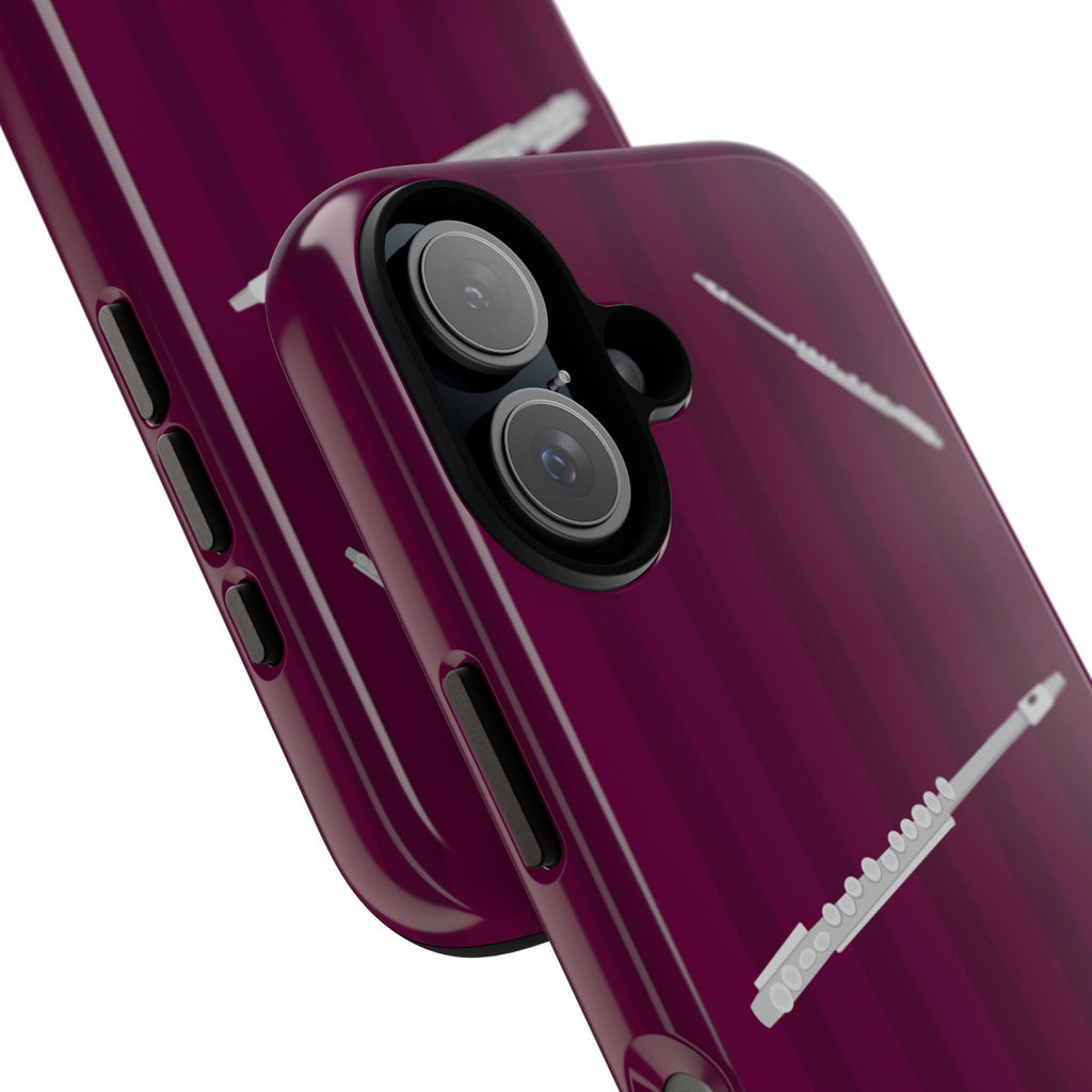 Flute Dark Magenta Phone Case - Halo Collective