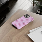 Raspberry Polka Dot Phone Case - Halo Collective