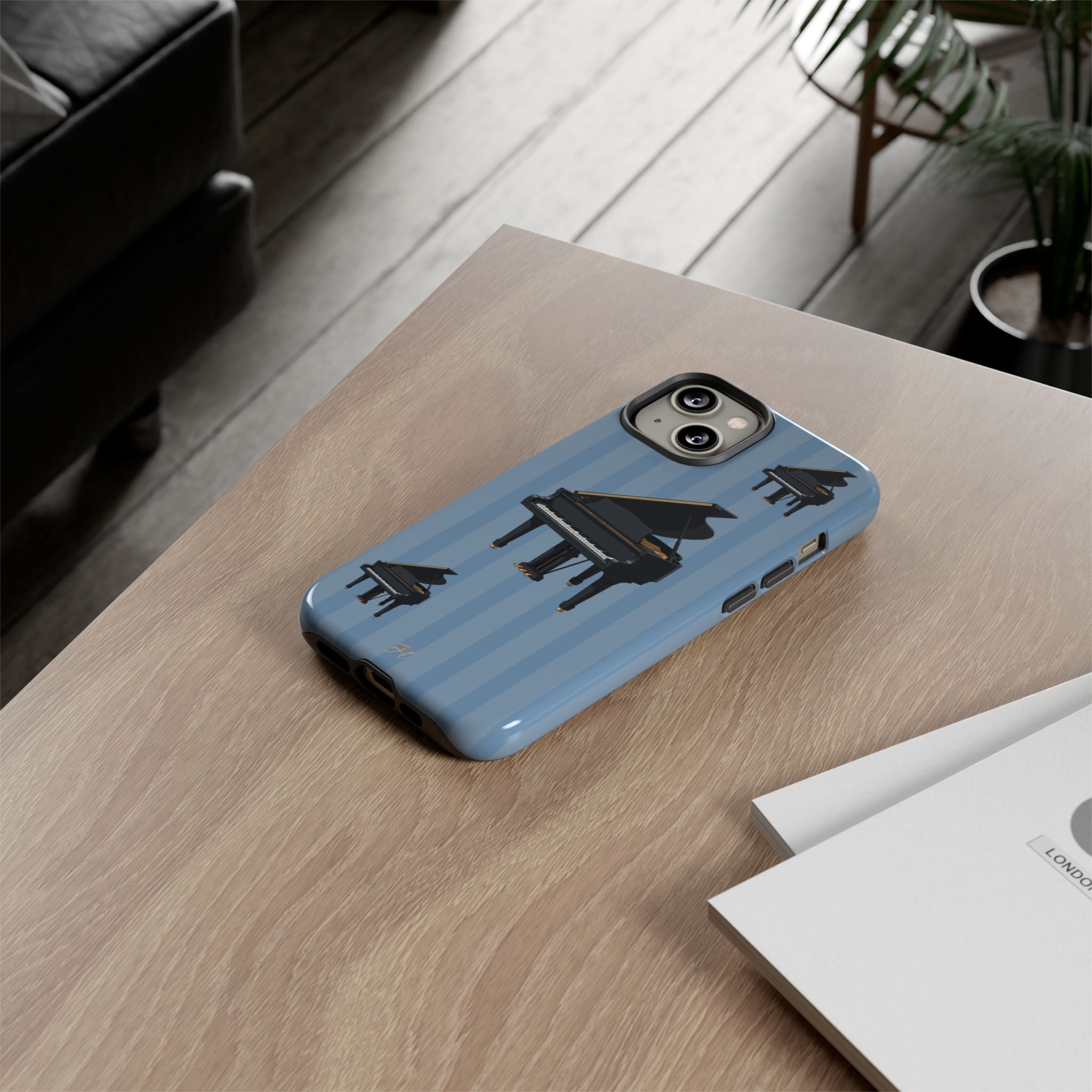 Piano Blue Phone Case - Halo Collective