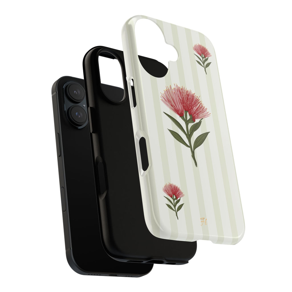 Pōhutukawa Green Phone Case - Halo Collective