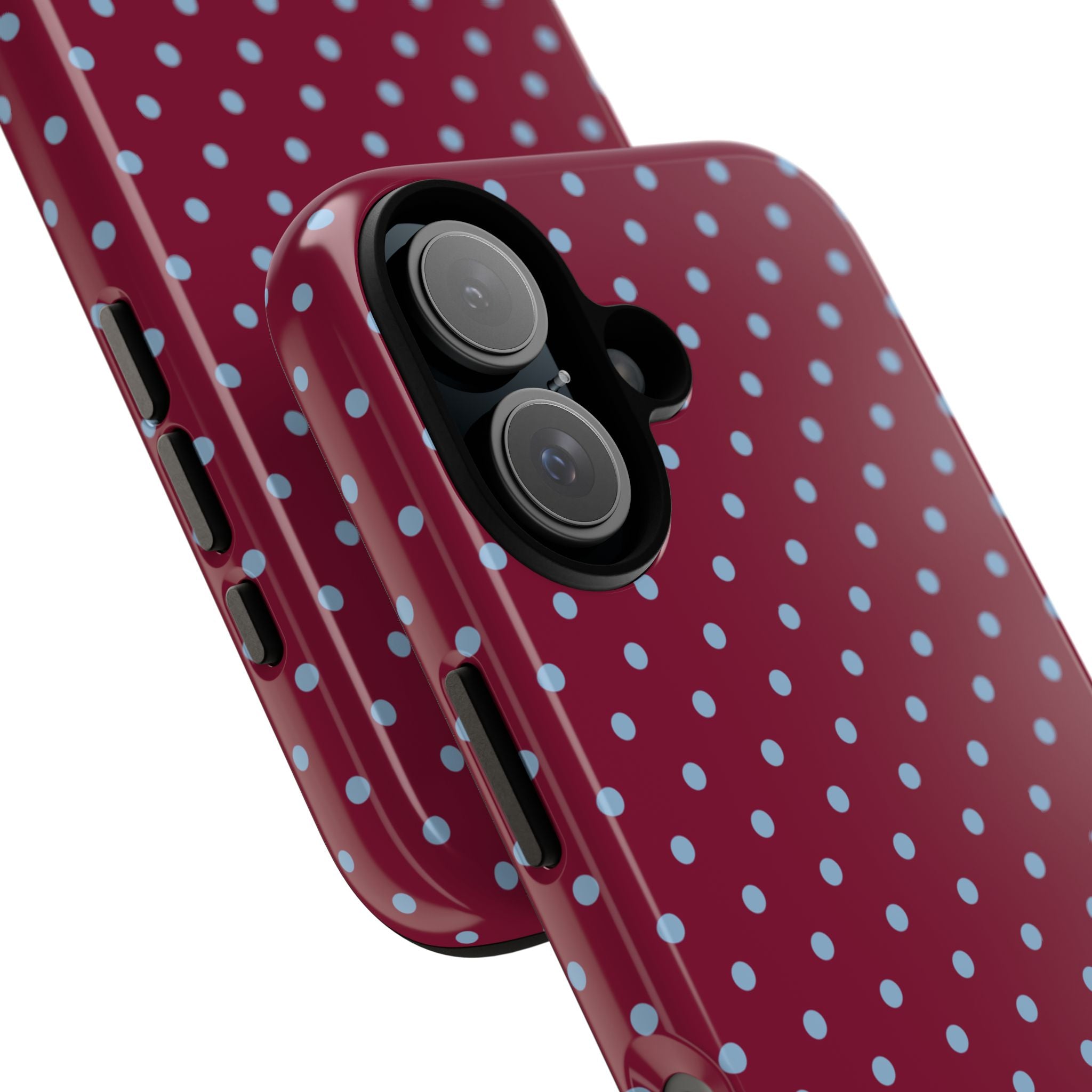 Red Wine Polka Dot Phone Case - Halo Collective